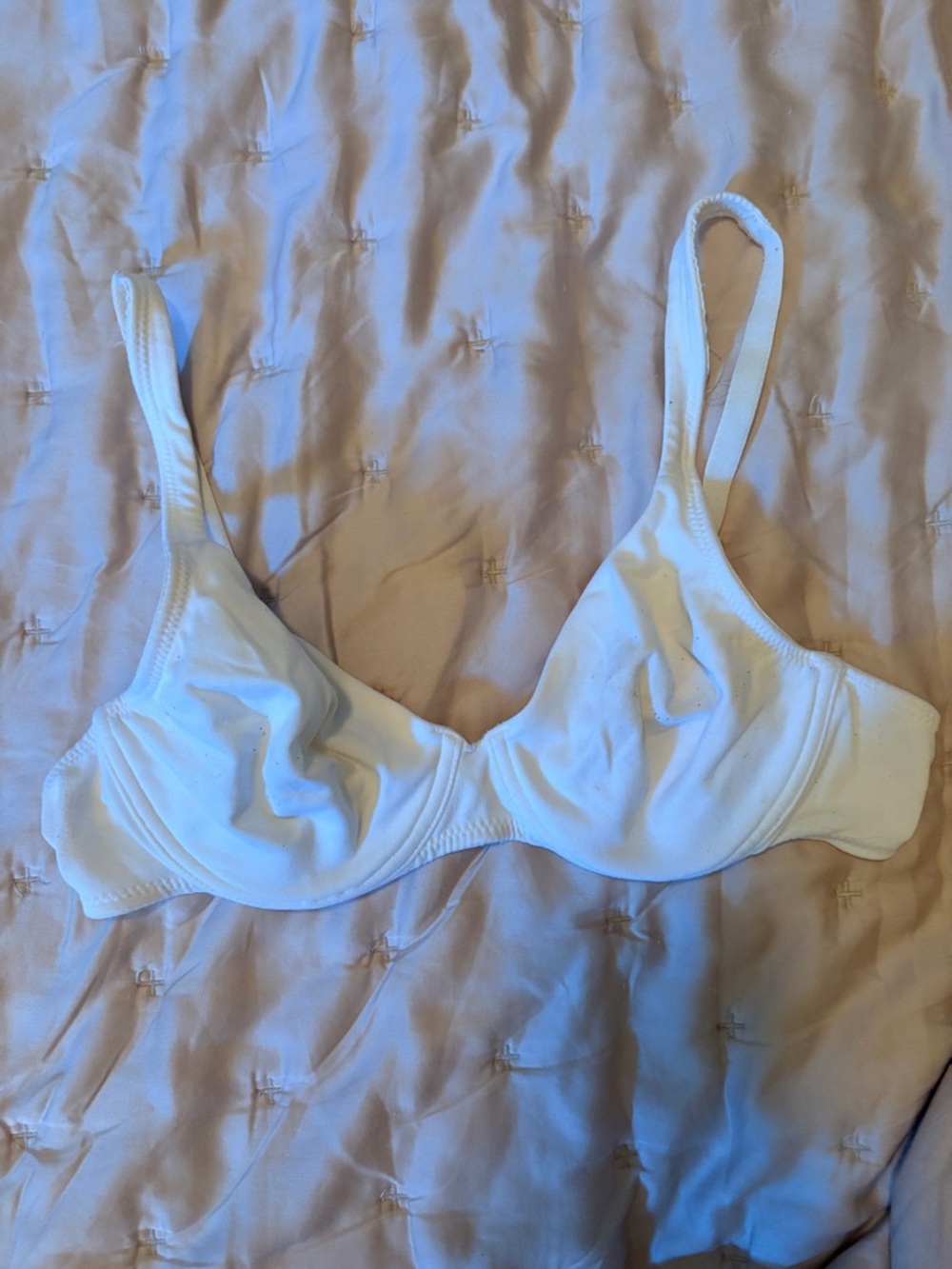 Vintage Victoria’s Secret Body by Victoria Bra 34B White Unlined Underwire 90s